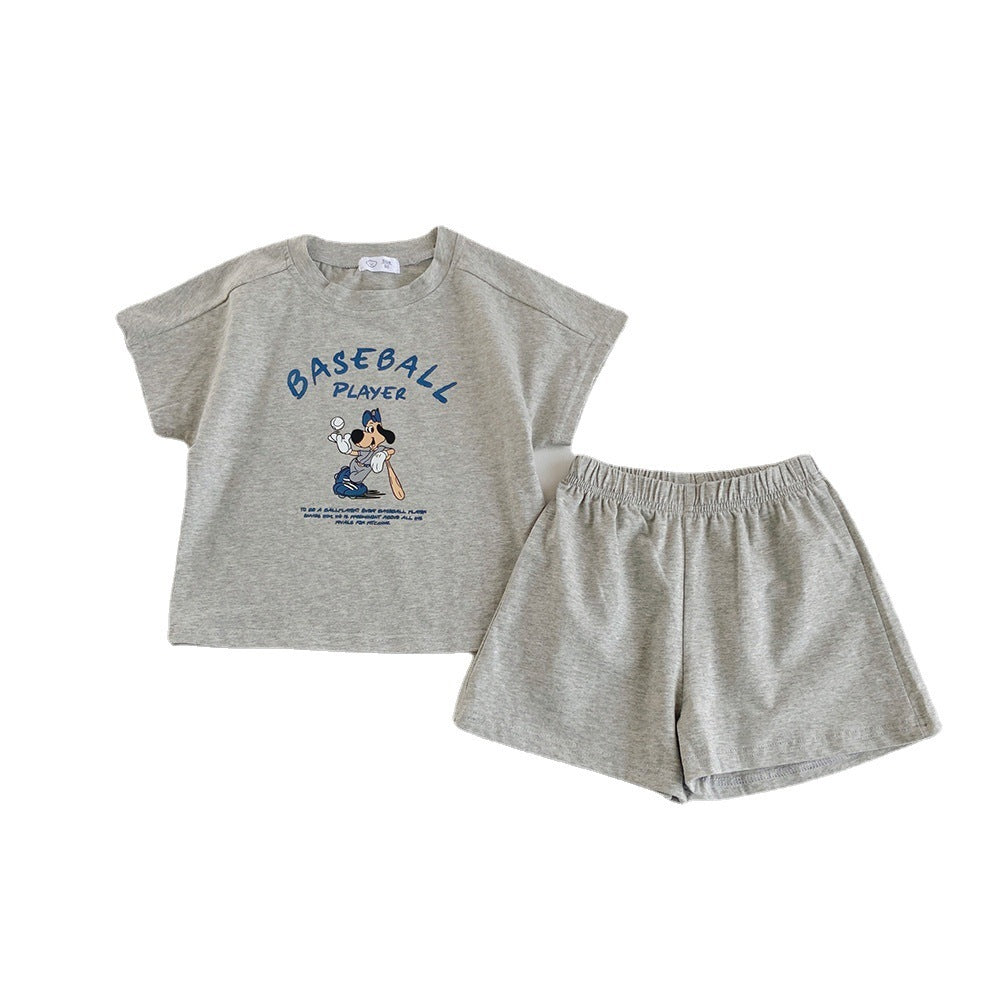 Boys And Girls Printed Letter Sportswear Children's Travel Clothes
