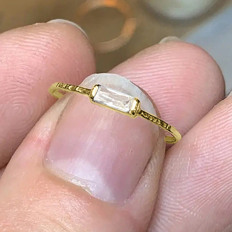 Cao Shi European And American Simple Fine Circle Ring Fashion Lady