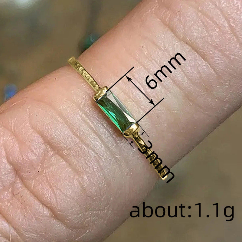 Cao Shi European And American Simple Fine Circle Ring Fashion Lady