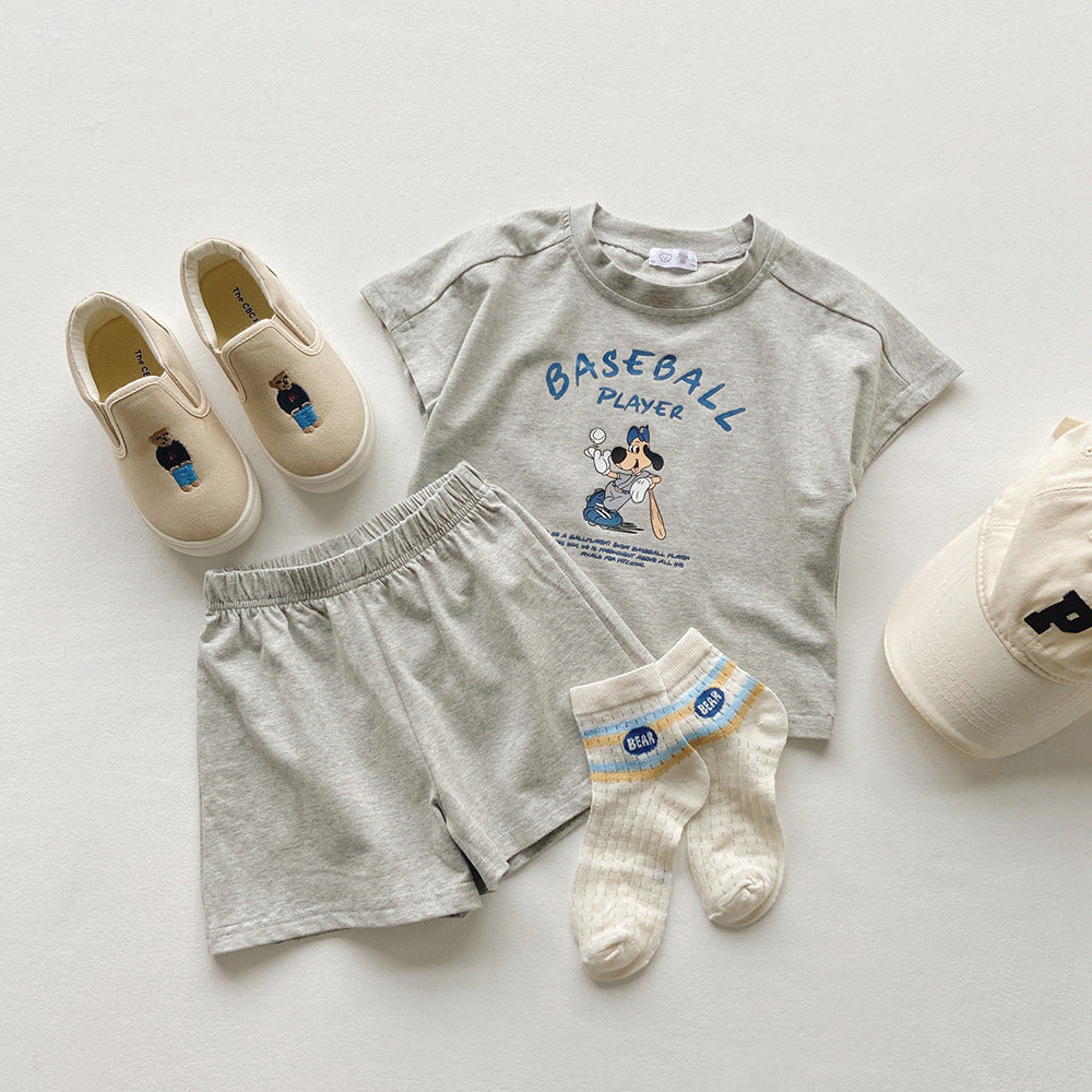 Boys And Girls Printed Letter Sportswear Children's Travel Clothes